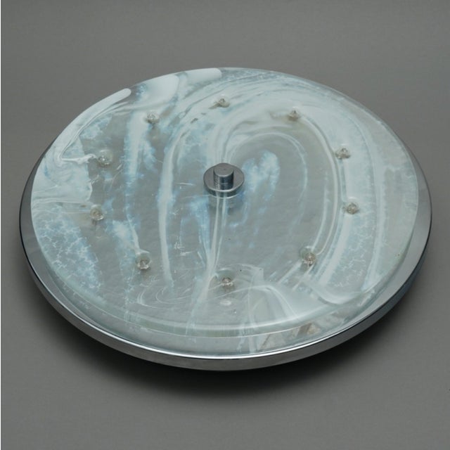 1980s Vintage Ceiling Light in Murano Glass by Egon Hillebrand for Hillebrand Lighting, 1980s For Sale - Image 5 of 8