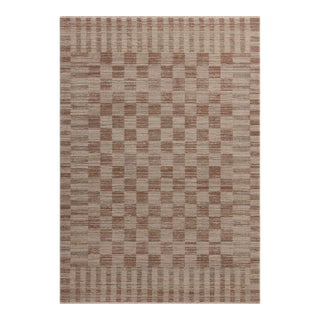 Amber Lewis x Loloi Cali Brick / Natural 2'-3" x 3'-11" Accent Rug For Sale