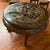 Wood Vintage Carved Asian Hardwood Tea Table With Glass Top and Matching Nesting Stools For Sale - Image 7 of 18
