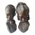 Pair of Vintage Traditional African Ebony Wood Man & Woman Carving Busters For Sale