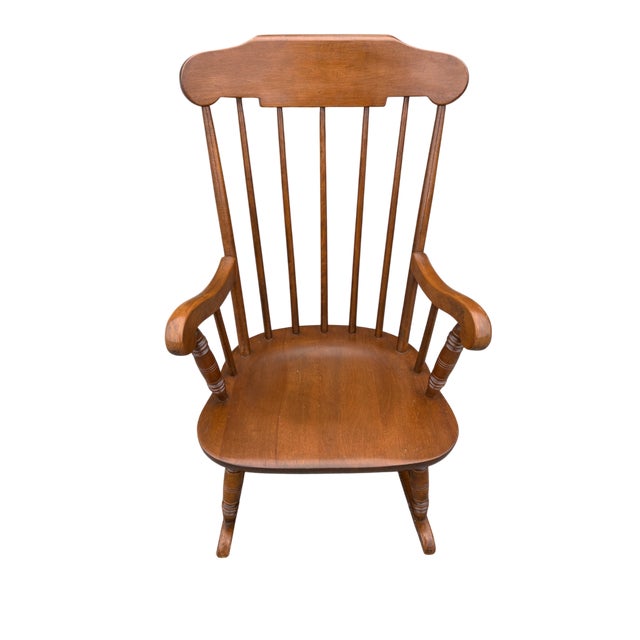 Ethan Allen Child-Size Windsor Rocking Chair Quick Hits: Child-size Windsor rocking chair by Ethan Allen Classic spindle-...
