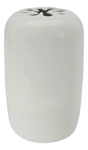 David Gil Bennington Potters White Stoneware Floral Arranger Vase 1995