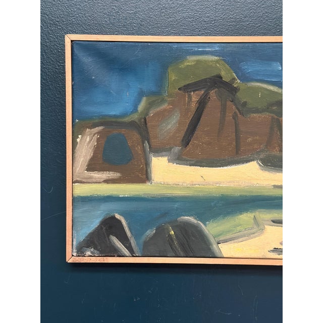 Gunne, Landscape, 1968, Oil Painting on Canvas, Framed For Sale - Image 6 of 18
