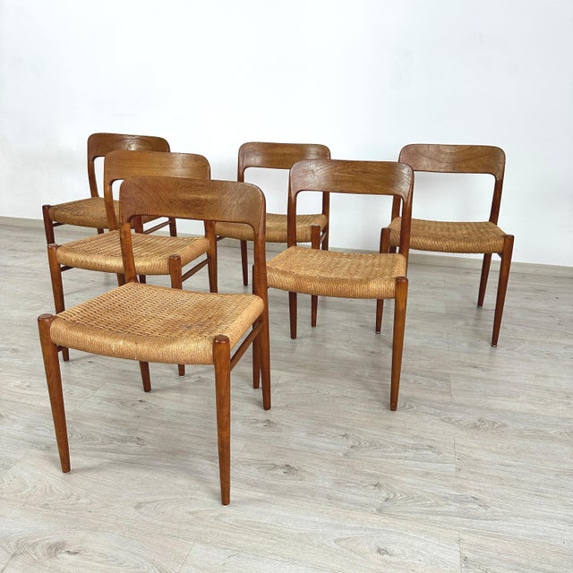 Niels Otto Møller Niels Otto Moller Dining Chairs – Set of 6 For Sale - Image 4 of 9