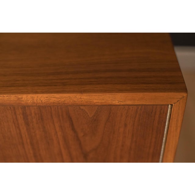 Mid Century California Modern Walnut Tambour Door Credenza by Milo Baughman For Sale - Image 9 of 18