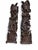 An extraordinary, true museum-quality pairing of two monumental mid-century style totem sculptures, masterfully hand-...