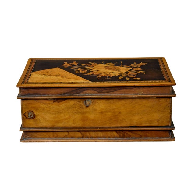 19th Century Book Shaped Inlaid Olive Box, 1890s For Sale - Image 4 of 8