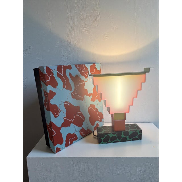 Ruskin Table Lamp by George Sowden and Nathalie du Pasquier For Arc 74, 1984 For Sale - Image 13 of 14