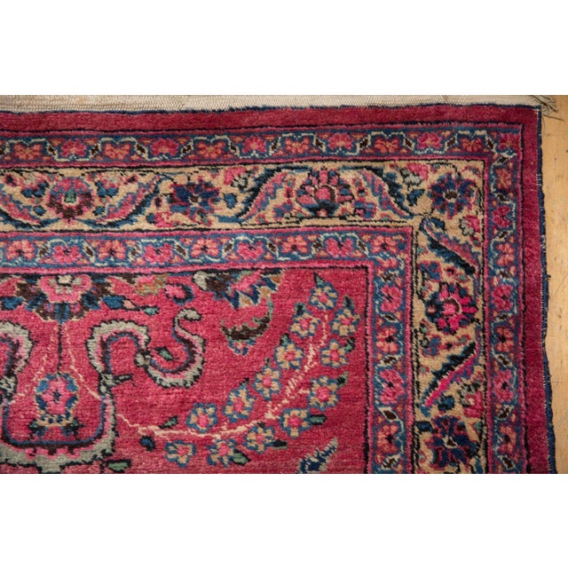 Vintage Meshed Rug Runner 3'4" X 16'1" For Sale - Image 12 of 12