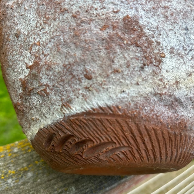 Vintage Terracotta Hand Thrown Planter For Sale - Image 12 of 12
