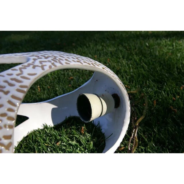 Enamelled Ceramic Chandelier by Antonia Campi, 1950s For Sale - Image 9 of 13