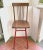 Vintage Industrial Stool Oak Wood and Red Steel For Sale - Image 12 of 12
