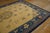 1920s Antique Chinese Peking Chinese Floral Medallion Deco Ivory Rug For Sale - Image 9 of 11