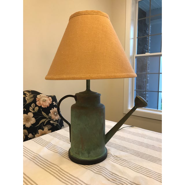 Ethan Allen Watering Can Lamp and Shade Chairish
