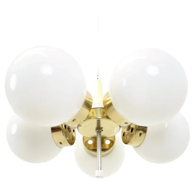 Space Age Sputnik Chandelier from Elektroinstala Decin, 1970s For Sale - Image 10 of 10