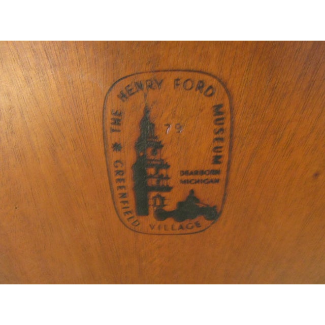 Henry Ford Museum Solid Mahogany Cased Grandfathers Clock For Sale - Image 13 of 14
