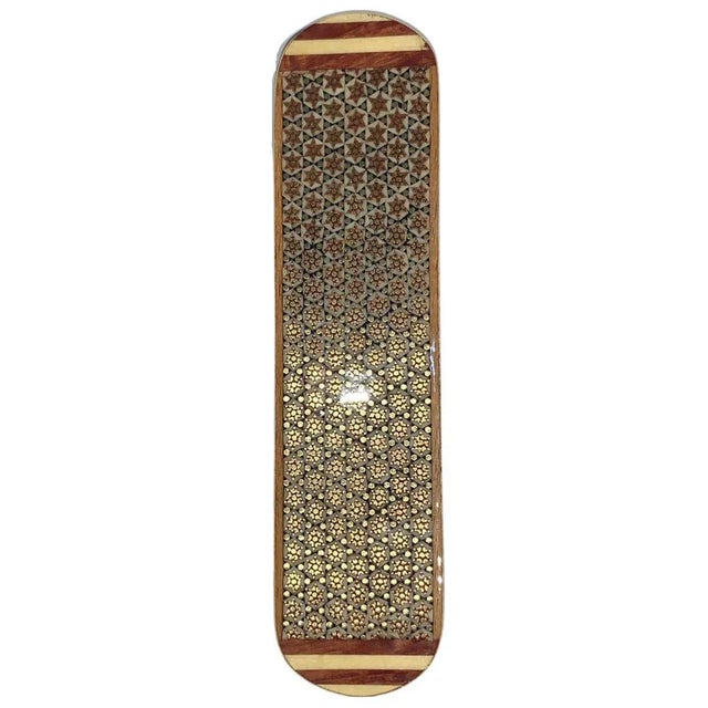 Wood Handmade Persian Pen Case, Persian Khatam Sliding Pen Case For Sale - Image 7 of 8