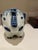 Vintage Exotic Blue and White Ceramic Elephant Piggy Bank For Sale - Image 4 of 7