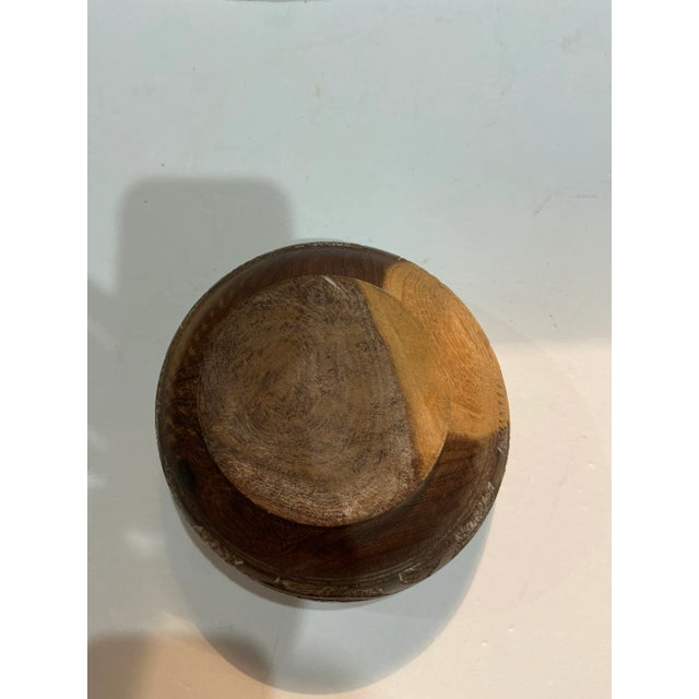 Antique Hand Carved Tribal Relief Bowl From India For Sale - Image 12 of 13