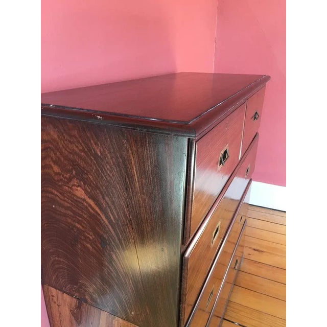 1900s British Campaign Rosewood Chest of Drawers For Sale - Image 9 of 11