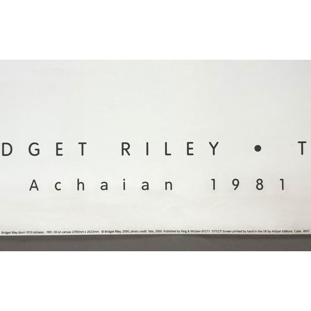 Bridget Riley Achaean Large Original Tate Silkscreen Print For Sale In New York - Image 6 of 11