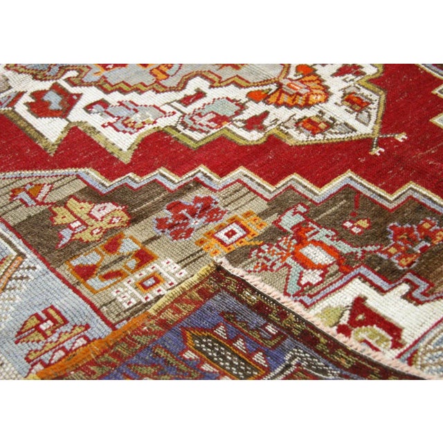 1960s Turkish Oushak Rug For Sale - Image 4 of 6
