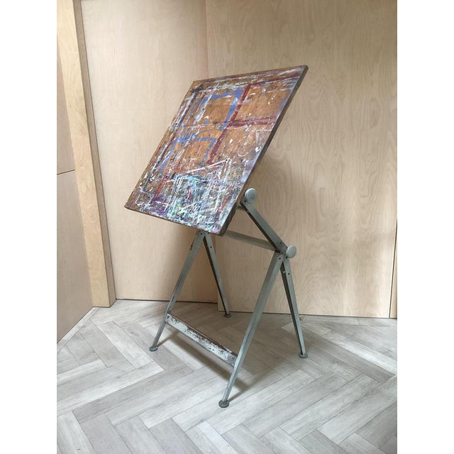 Gray Reply Drawing Architect Desk by Friso Kramer for Ahrend De Cirkel, 1970s For Sale - Image 8 of 8