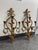 Italian Mid 20th Century Italian Gilt Metal Laurel Wreath Candelabra Sconces, Pair For Sale - Image 3 of 12