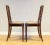 Hollywood Regency Set of Hardwood Occasional Chairs with Stipe Fabric Seat & Studs For Sale - Image 3 of 13