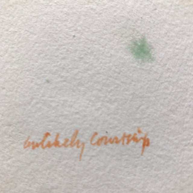 Original Hank Laventhal Abstract Watercolor Painting Signed “Unlikely