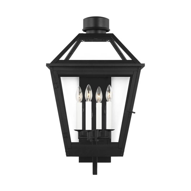 2020s Chapman & Myers by Visual Comfort Studio Hyannis Extra Large Lantern, Textured Black For Sale - Image 5 of 5