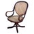 Victorian Early 20th Century Vienna Secession Bent Oak & Cane Swivel Desk Chair No 11 by Thonet For Sale - Image 3 of 8