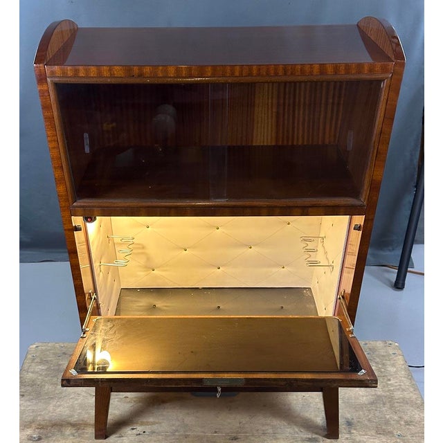 Brown Mid-Century Bar Cabinet, 1970s For Sale - Image 8 of 10