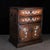 Art Deco 1970s Hardwood Table‑Top Jewelry Cabinet, Mother‑of‑Pearl Inlaid Gourd & Bird Motif Small Chest With Drawers & Cupboards For Sale - Image 3 of 9