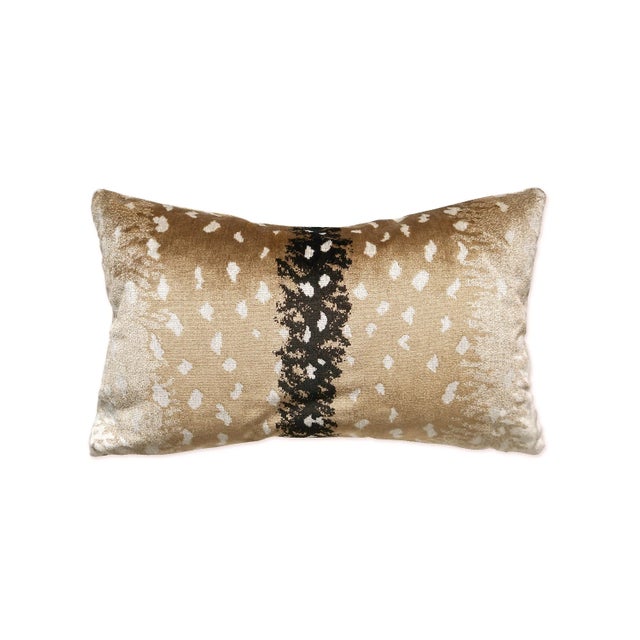 Contemporary The House of Scalamandré Antelope Lumbar Pillow, Fawn For Sale - Image 3 of 3