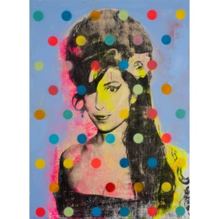 Amy Winehouse Portrait Painting by Dane Shue For Sale