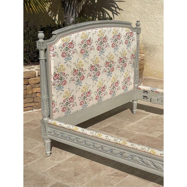 Louis XVI Bed & Nightstand, Set of 2 For Sale - Image 3 of 13