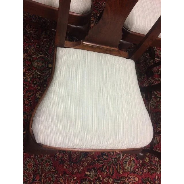 Vintage Walnut Chairs, Queen Anne Chairs, Set of Five For Sale - Image 4 of 11