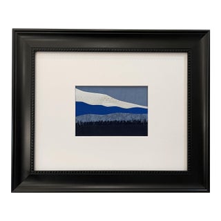 Contemporary Semi-Abstract​ Mixed Media Nautical Sailcloth Landscape​ - By JJ-Hogan | Have a Little Faith in Me!, Framed For Sale