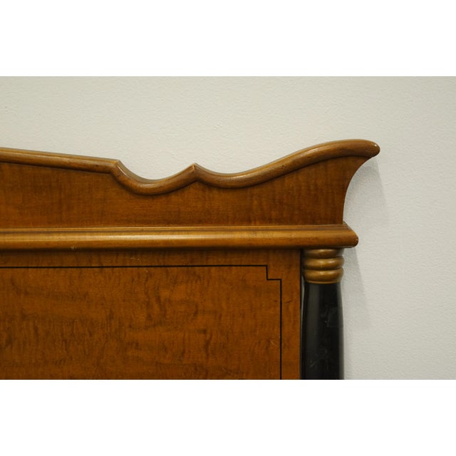 Late 20th Century Vintage Antique Asian Inspired Mid Century Modern Full Size Headboard 1451 For Sale - Image 5 of 8