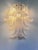 Contemporary Diamanted Transparent “Selle-Petali ” Murano Glass Wall Sconce in Mazzega Style-Set of Two For Sale - Image 6 of 6