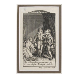1781 Italian Engraving, Divine Comedy (Dante Alighieri) Canto 28 For Sale