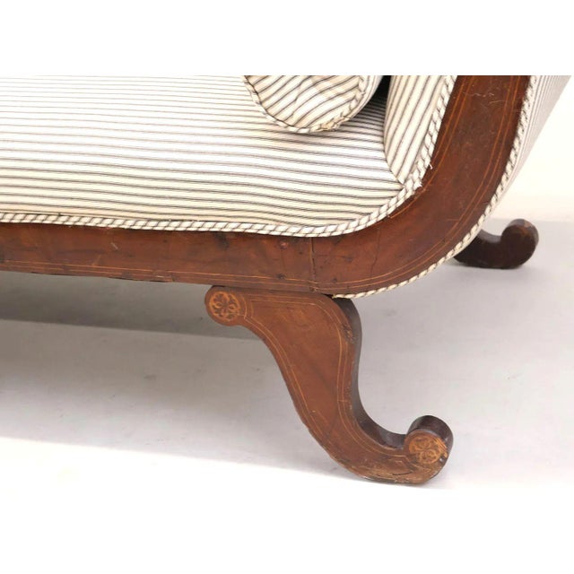 19th Century Antique Mahogany Chaise Lounge, 19th Century For Sale - Image 5 of 5