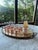 Extra large vintage solid brass gallery tray featuring faux bamboo detail on rails and handles. Classic oval shape. This...