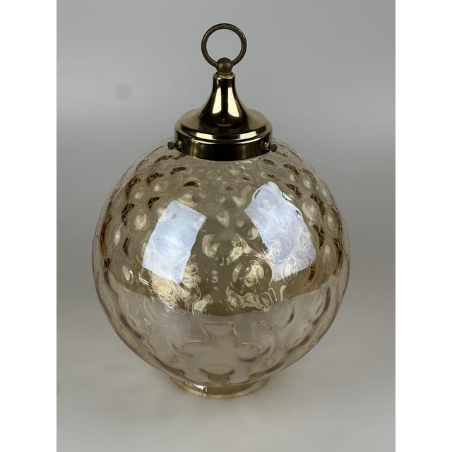 Mid-Century Modern Vintage Space Age Hanging Lamp from Glashütte Limburg, 1960s For Sale - Image 3 of 18