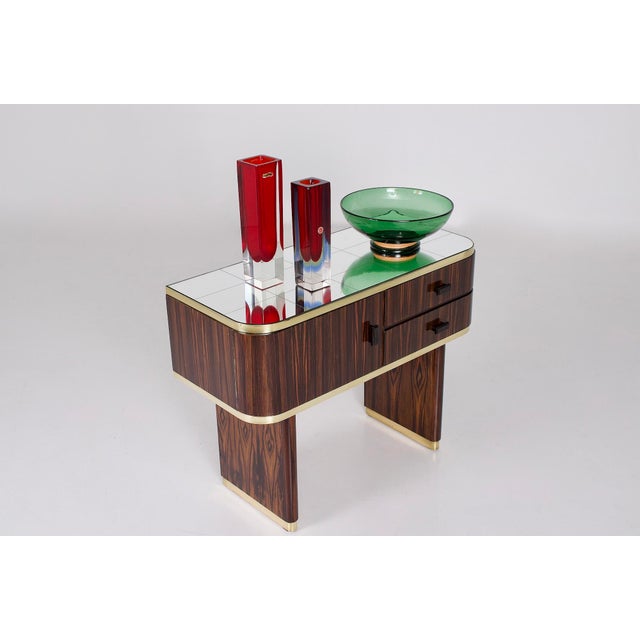 Small Mirrored Macassar Ebony Sideboard, 1950s For Sale - Image 12 of 16