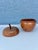 Vintage Hand Carved Fruit Wood Apple Shaped Trinket Box Container. Store tea leaves in your kitchen, hide a key or use for...