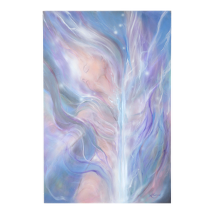 The Cosmic Dream - Visionary Figurative Nude Composition in Acrylic on Masonite by Kimberlee Kuwica