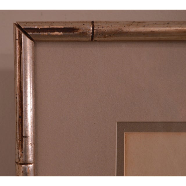 Vintage Chinese Man & Monkey Watercolor Drawing For Sale - Image 4 of 12