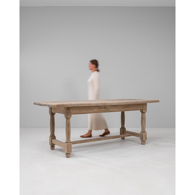 French Provincial 20th Century French Oak Dining Table For Sale - Image 3 of 18